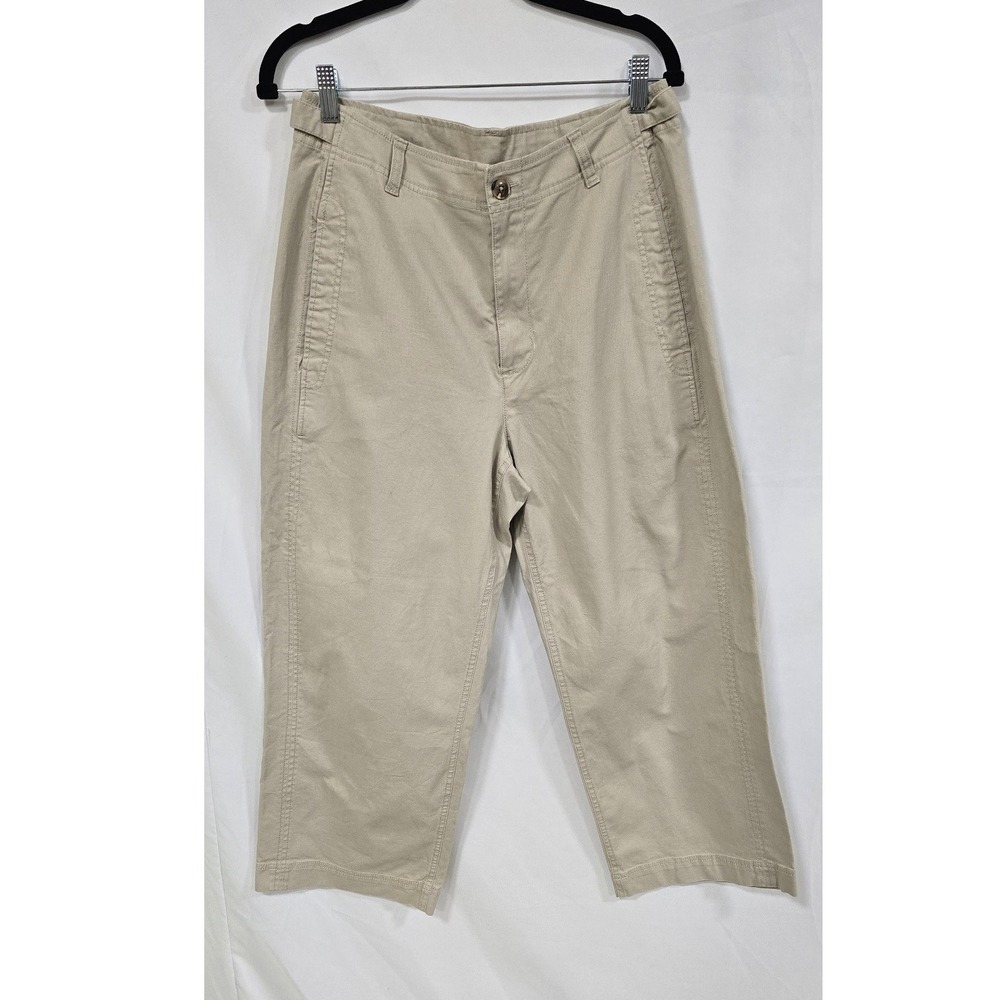 Old Navy women 12 high rise wide A Stone Throw wide leg utility pants gorpcore